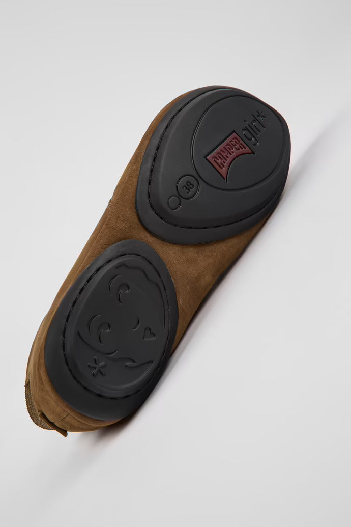 Camper Right Brown nubuck shoes for women מגפי קמפר לנשים