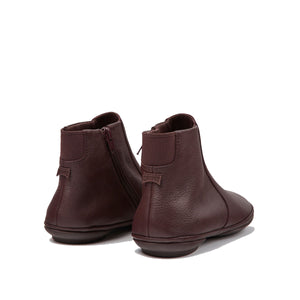Camper Burgundy leather ankle boots for women מגפי קמפר לנשים