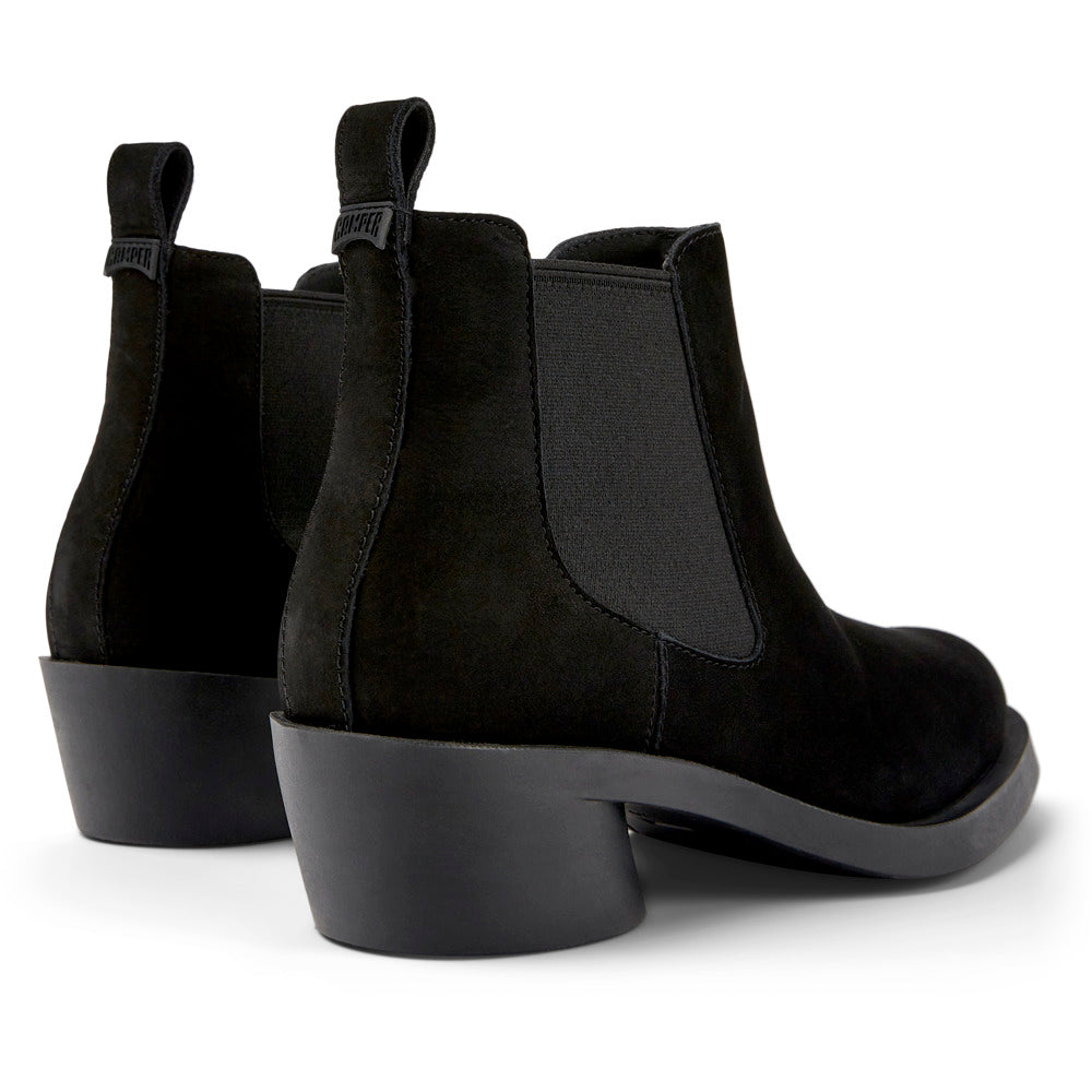 Camper Bonnie Black nubuck ankle boots for women מגפי נשים