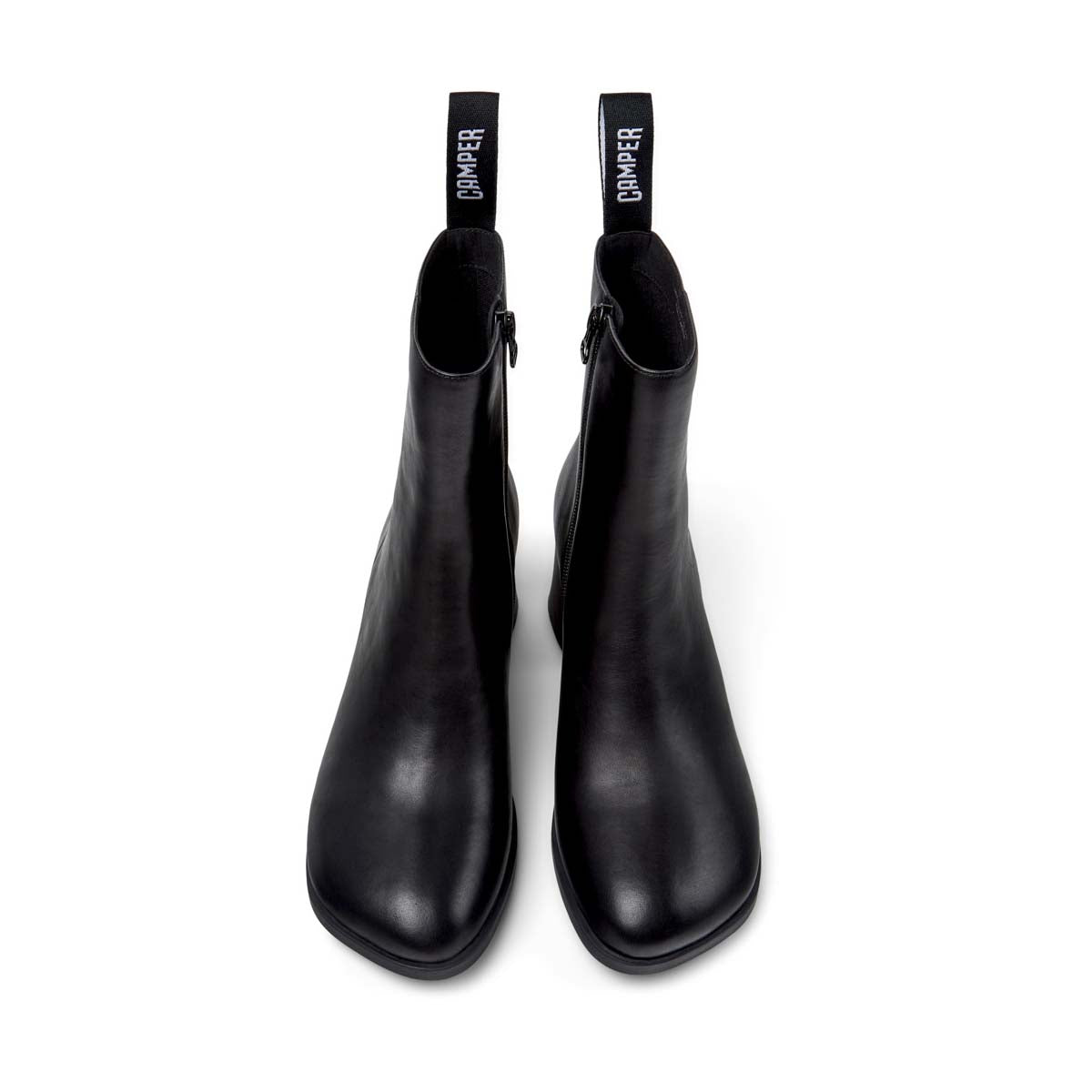 Camper Kora Black Leather Ankle Boots מגפי קמפר לנשים