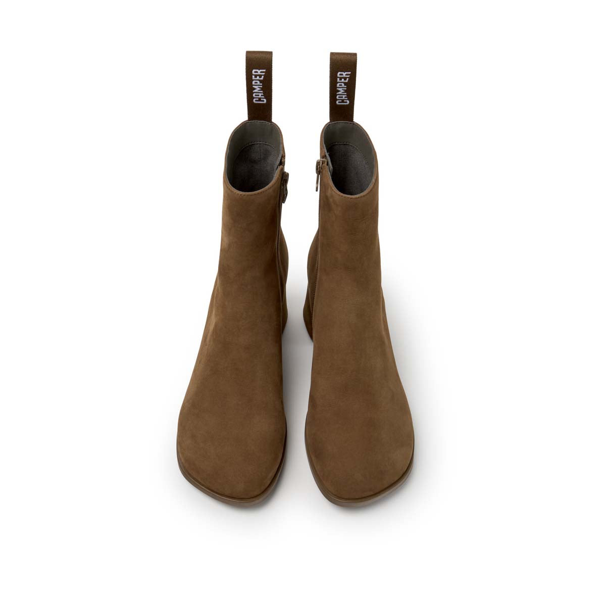 Camper Kora Brown Nubuck Ankle Boots מגפי קמפר לנשים