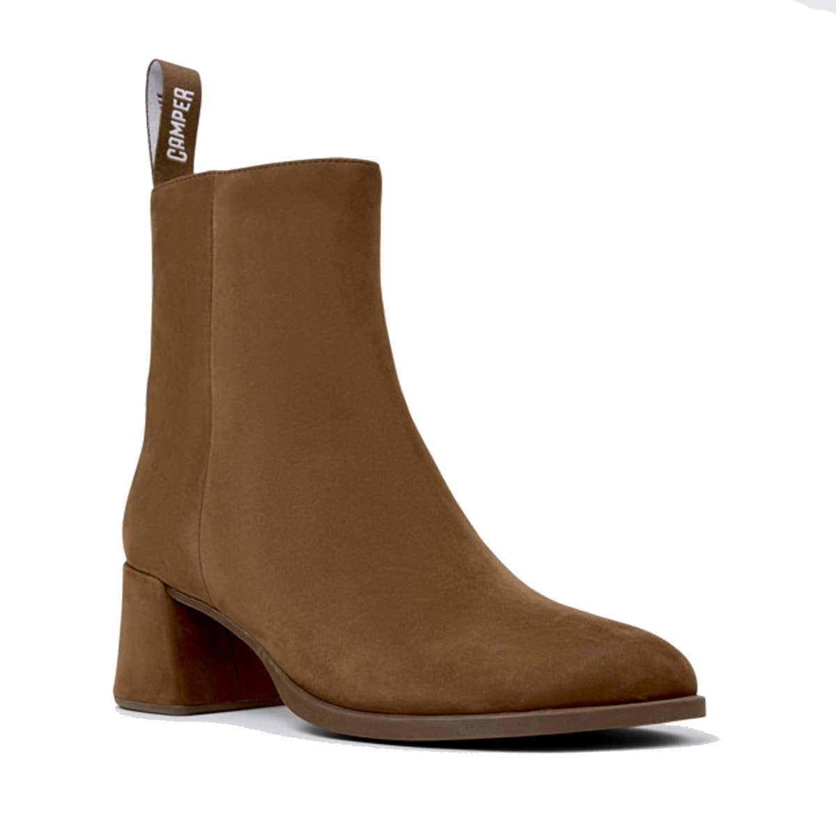 Camper Kora Brown Nubuck Ankle Boots מגפי קמפר לנשים