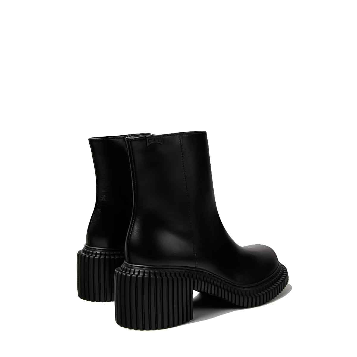 Camper Pix London Black Leather Mid Boots for Women מגפי קמפר לנשים