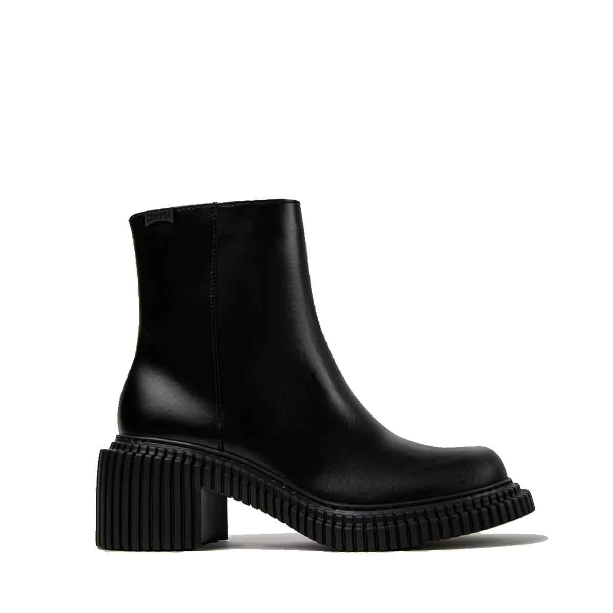 Camper Pix London Black Leather Mid Boots for Women מגפי קמפר לנשים