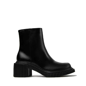 Camper Pix London Black Leather Mid Boots for Women מגפי קמפר לנשים