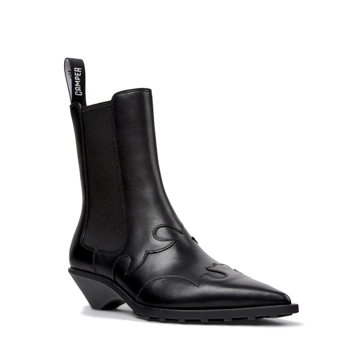 Camper Anita Black Leather Ankle Boots מגפי קמפר לנשים