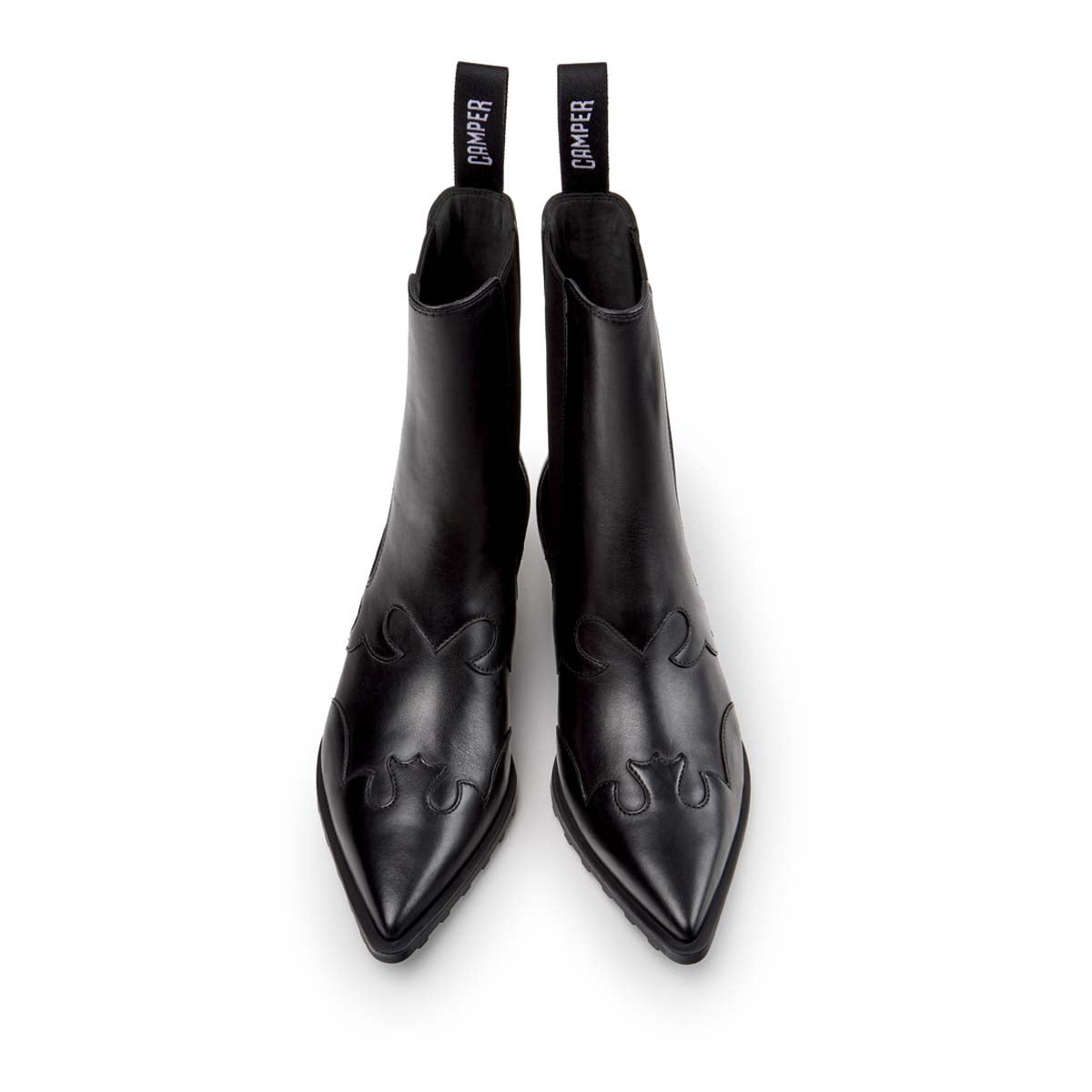 Camper Anita Black Leather Ankle Boots מגפי קמפר לנשים