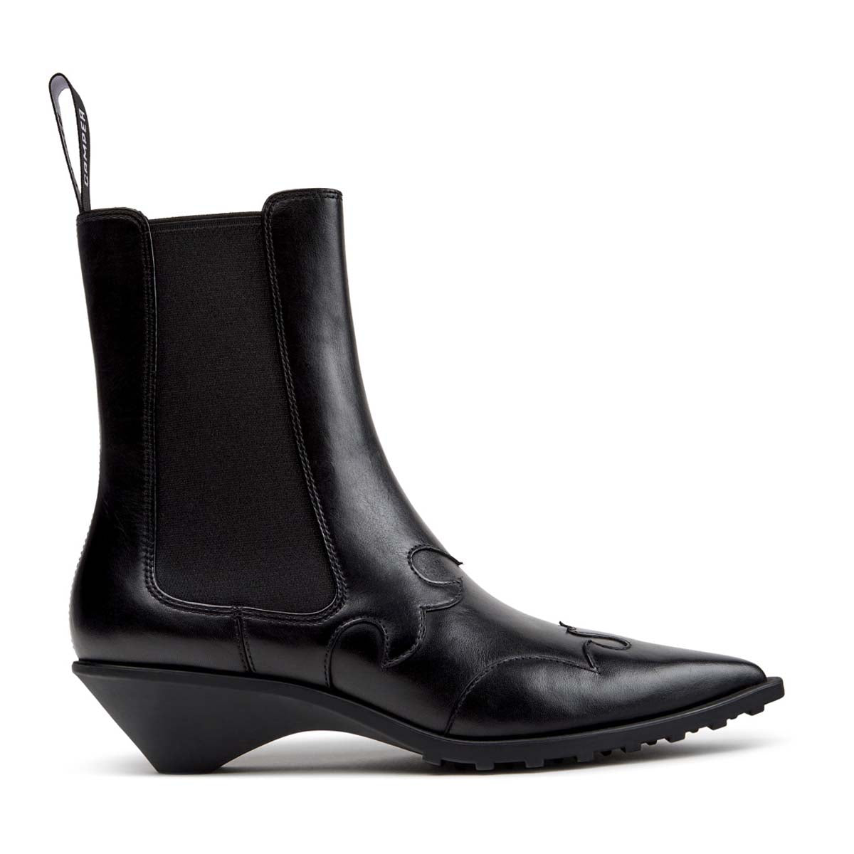 Camper Anita Black Leather Ankle Boots מגפי קמפר לנשים