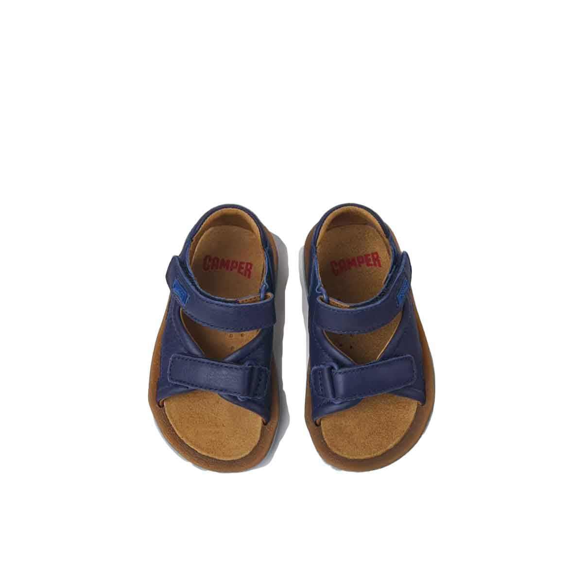 Camper Bicho Navy blue leather sandals for kids סנדלי קמפר לילדים