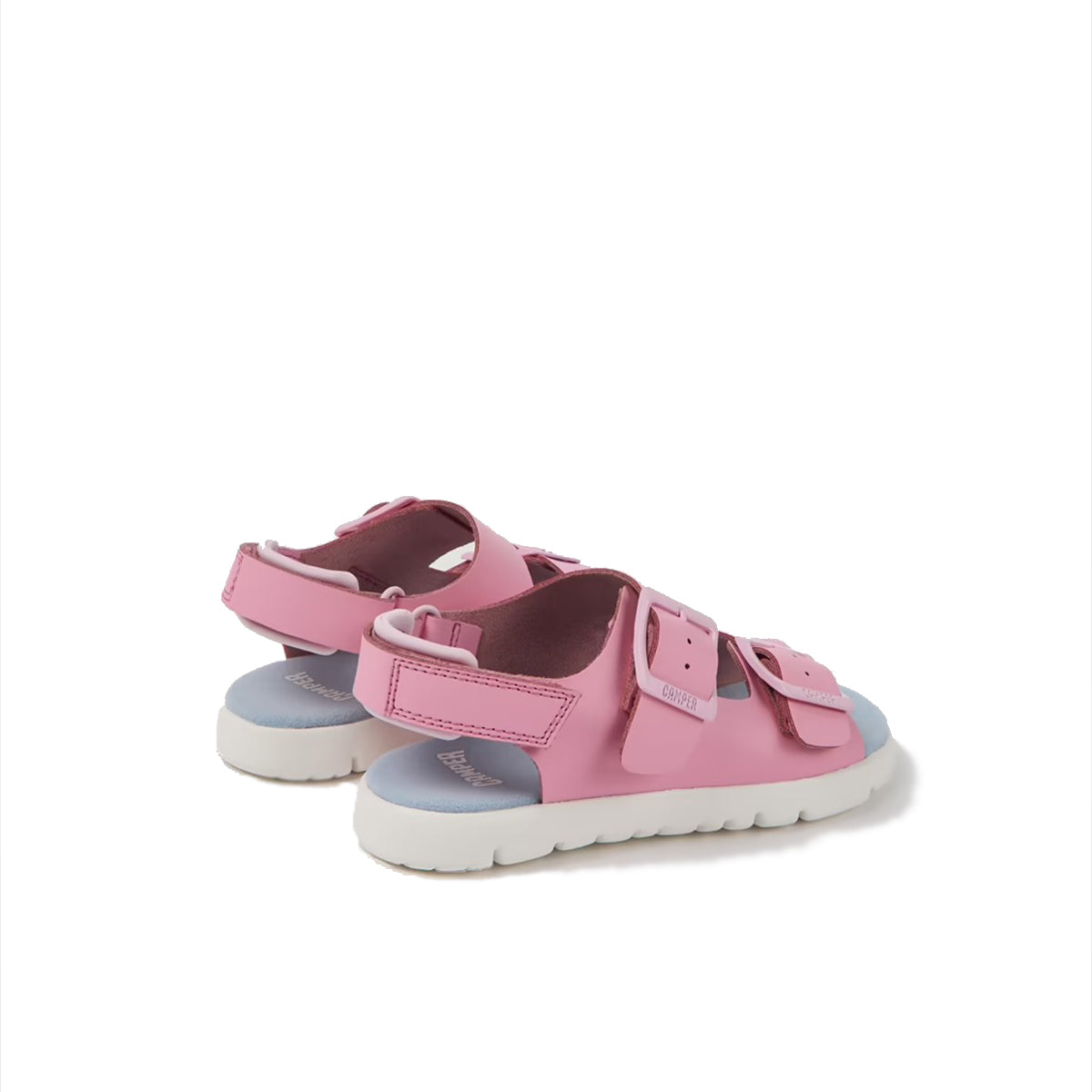 Camper Oruga Pink leather sandals for kids סנדלי קמפר לילדים
