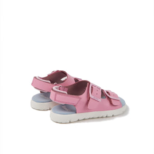 Camper Oruga Pink leather sandals for kids סנדלי קמפר לילדים