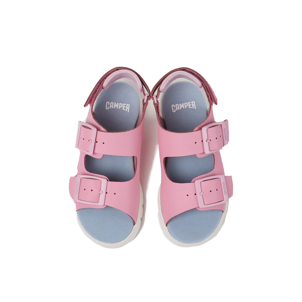 Camper Oruga Pink leather sandals for kids סנדלי קמפר לילדים