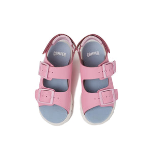 Camper Oruga Pink leather sandals for kids סנדלי קמפר לילדים