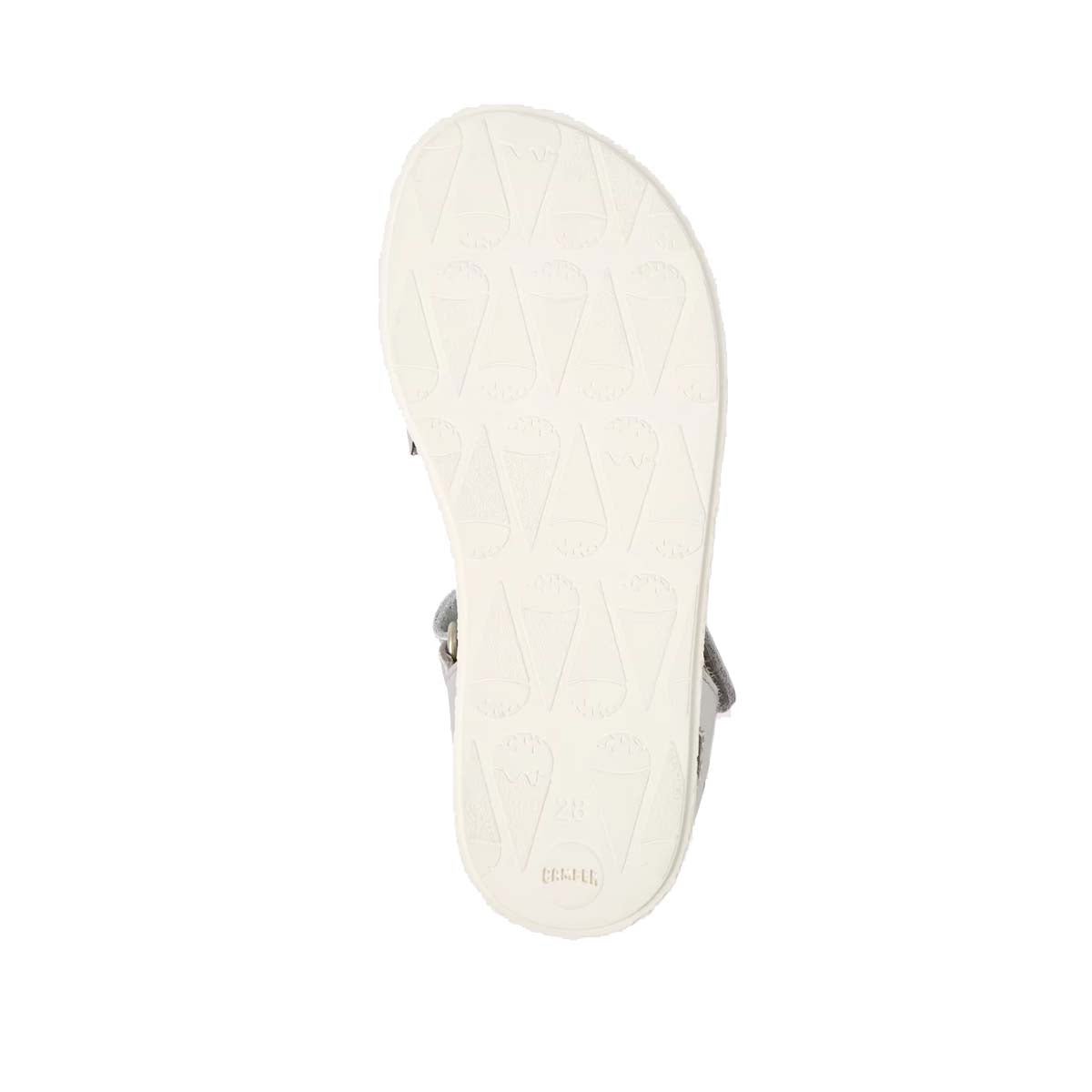 Camper Miko Silver leather sandals for girls סנדלי קמפר לילדים