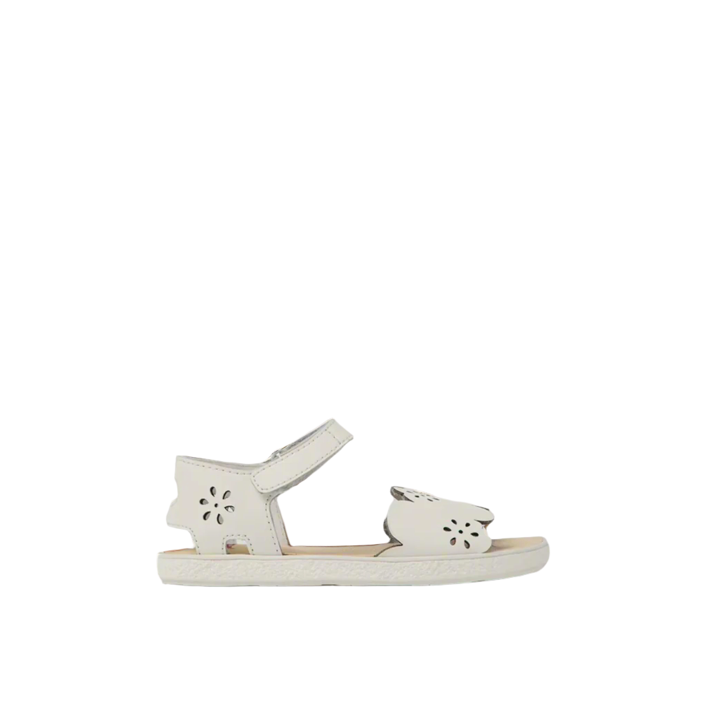Camper Miko White leather sandals for girls קמפר סנדלי ילדים