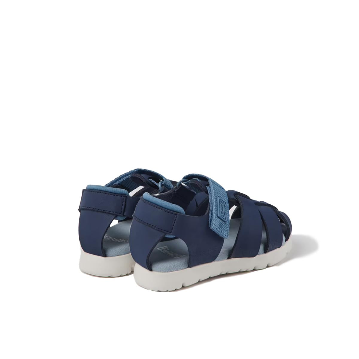 Camper Oruga Blue leather and textile sandals for kids סנדלי ילדים קמפר