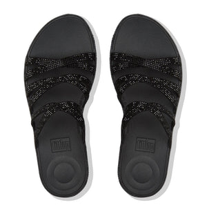 Fit Flop Linny Crystalled Slide Black כפכפי פיט פלופ