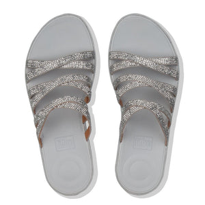 Fit Flop Linny Crystalled Slide Silver כפכפי פיט פלופ