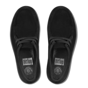 Fit Flop Loaff Lace Up Mocc Black נעלי פיט פלופ