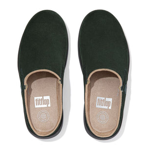 Fit Flop Loaff Suede Clogs Racing Green כפכפי פיט פלופ