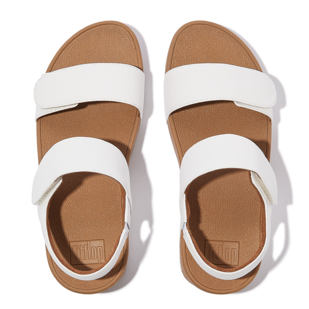 Fit Flop Lulu Adjustable Back Strap Sandals Urban White סנדלי נשים לולו רצועה לבן