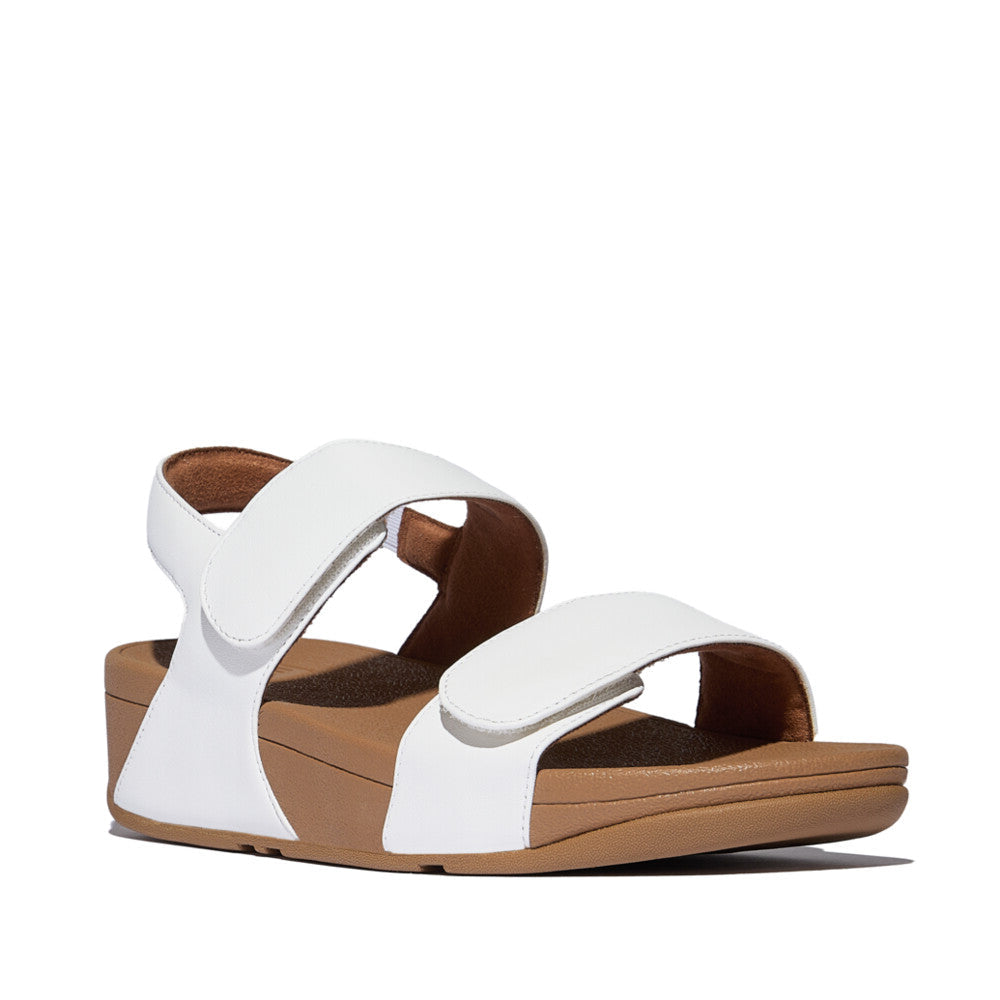 Fit Flop Lulu Adjustable Back Strap Sandals Urban White סנדלי נשים לולו רצועה לבן