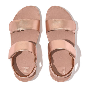 Fit Flop Lulu Adjustable Back-Strap Sandals Rose Gold כפכפי פיט פלופ