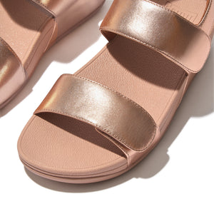 Fit Flop Lulu Adjustable Back-Strap Sandals Rose Gold כפכפי פיט פלופ