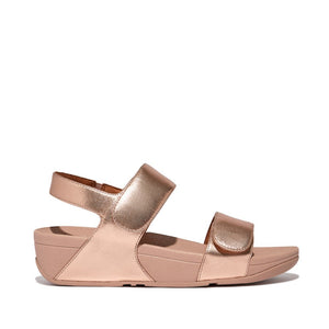 Fit Flop Lulu Adjustable Back-Strap Sandals Rose Gold כפכפי פיט פלופ