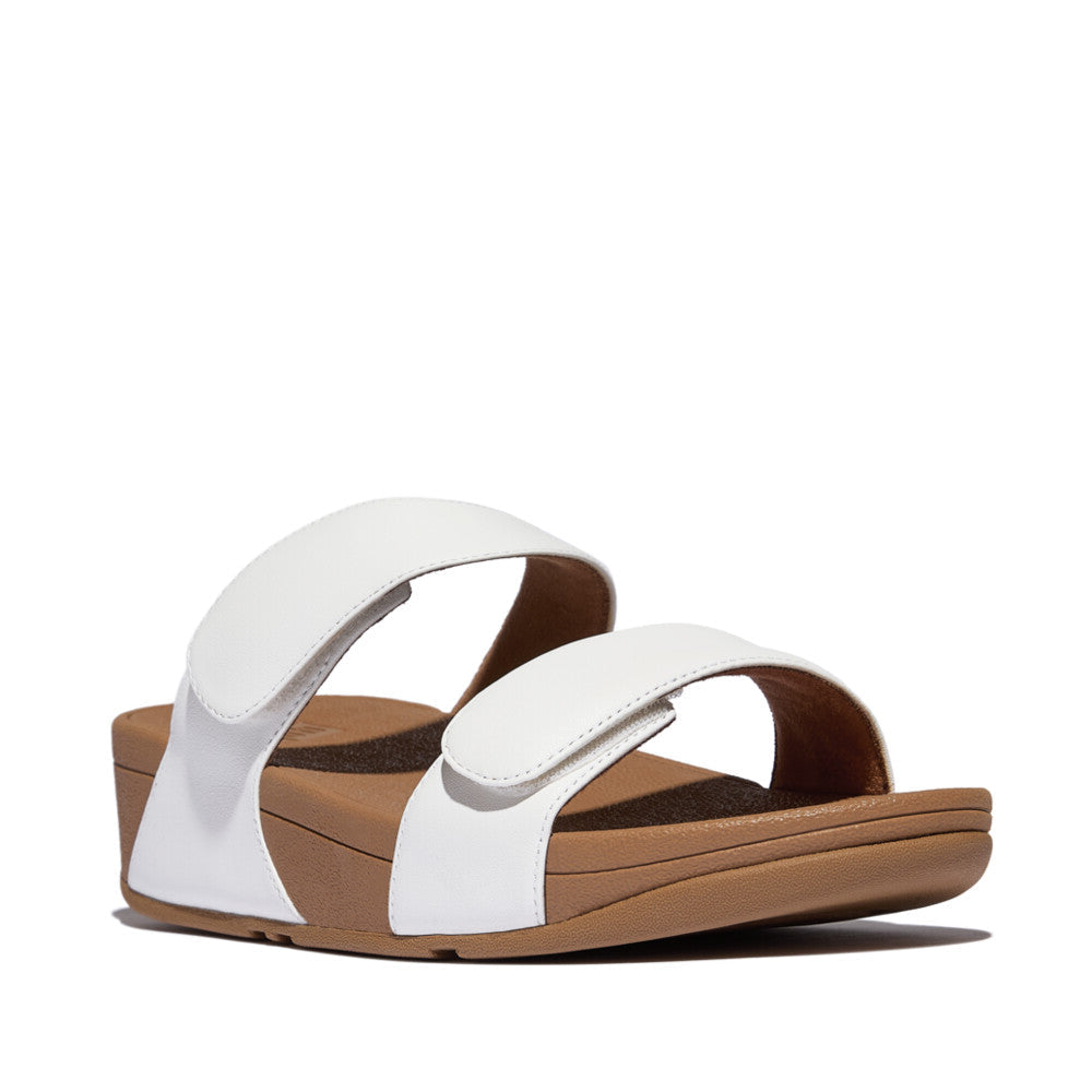 Fit Flop Lulu Adjustable Slides Urban White כפכפי נשים לולו סלייד לבן