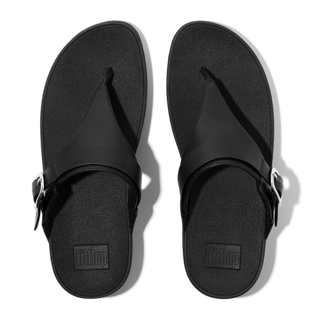 Fit Flop Lulu Adjustable Toe Post Sandals All Black סנדלי פיטפלופ לנשים לולו