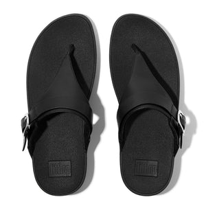 Fit Flop Lulu Adjustable Toe Post Sandals All Black סנדלי פיטפלופ לנשים לולו