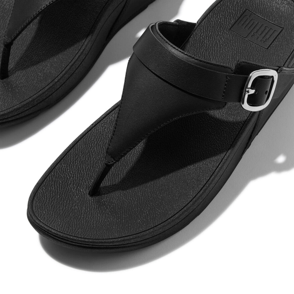 Fit Flop Lulu Adjustable Toe Post Sandals All Black סנדלי פיטפלופ לנשים לולו