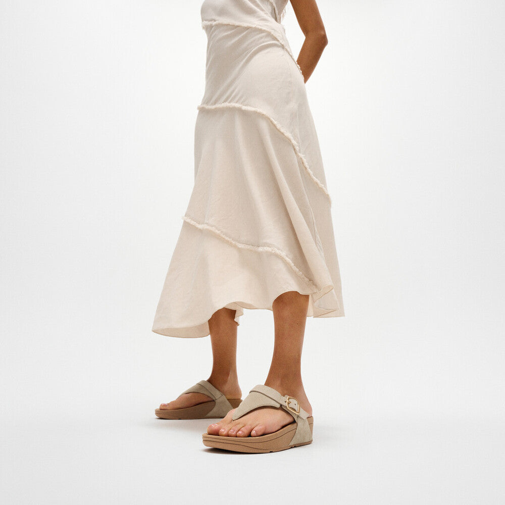 Fit Flop Lulu Adjustable Toe Post Cappuccino סנדלי פיטפלופ לנשים לולו