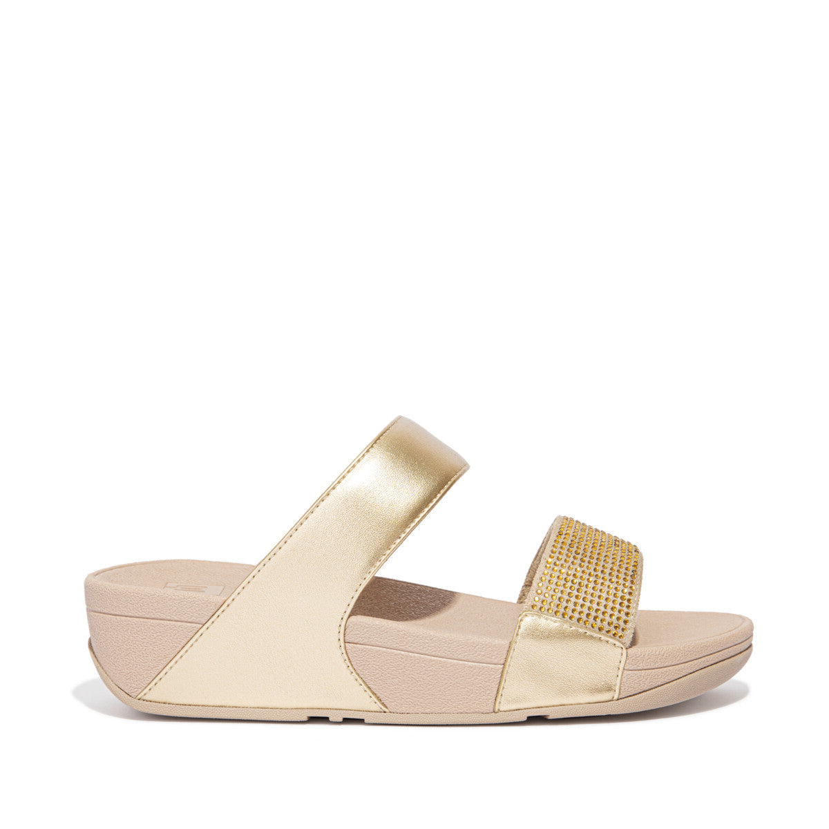 Fit-Flop Lulu Slide Hotfix Platino פיט פלופ כפכפי נשים