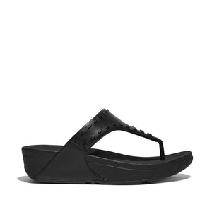 Fit Flop Lulu Rubber-Stud Toe-Post Sandals Black כפכפי פיט פלופ