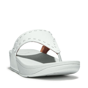 Fit Flop Lulu Rubber-Stud Toe-Post Sandals Seafoam Blue כפכפי פיטפלופ