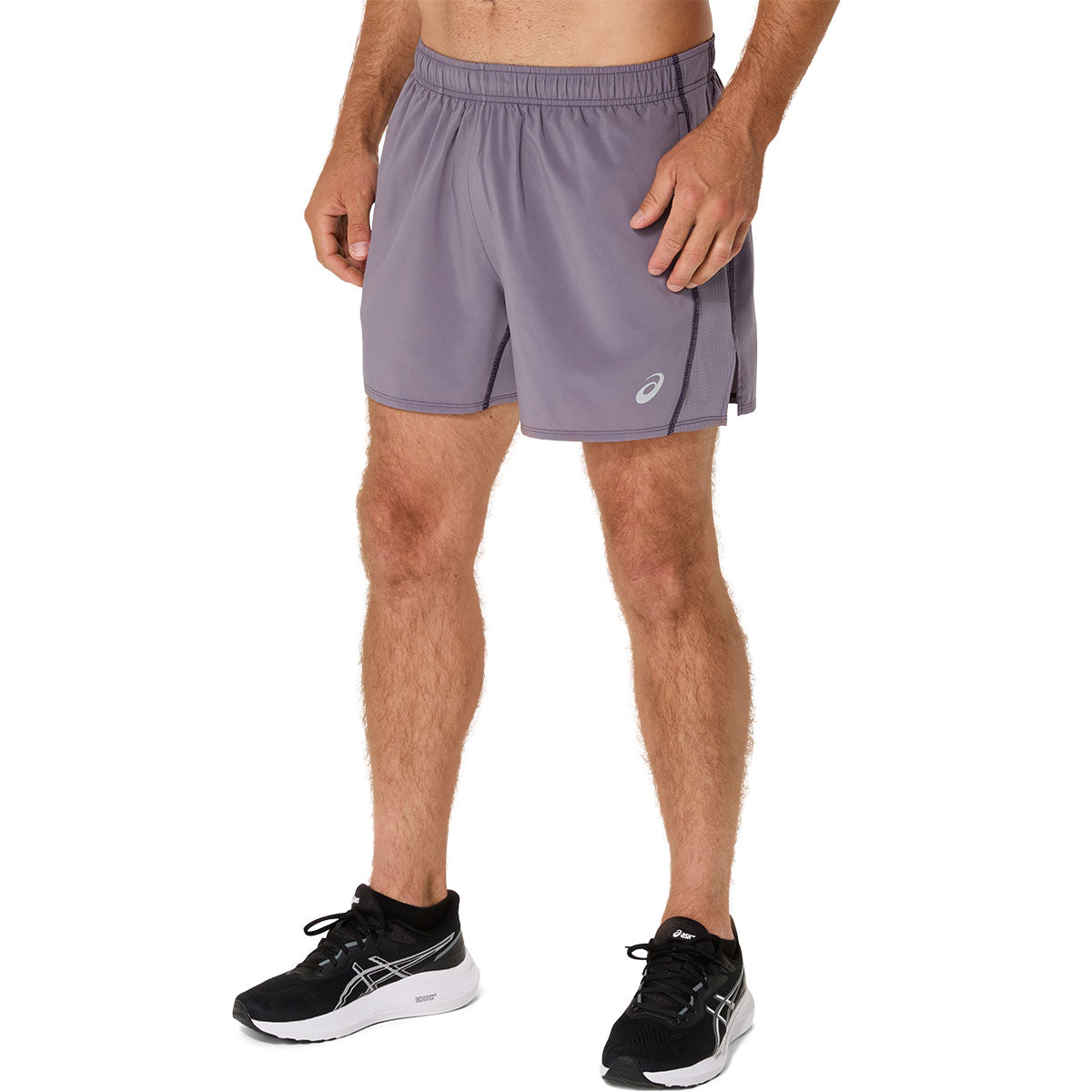 Asics Core 5In Short Men Lavender Grey מכנסי ריצה אסיקס לגברים