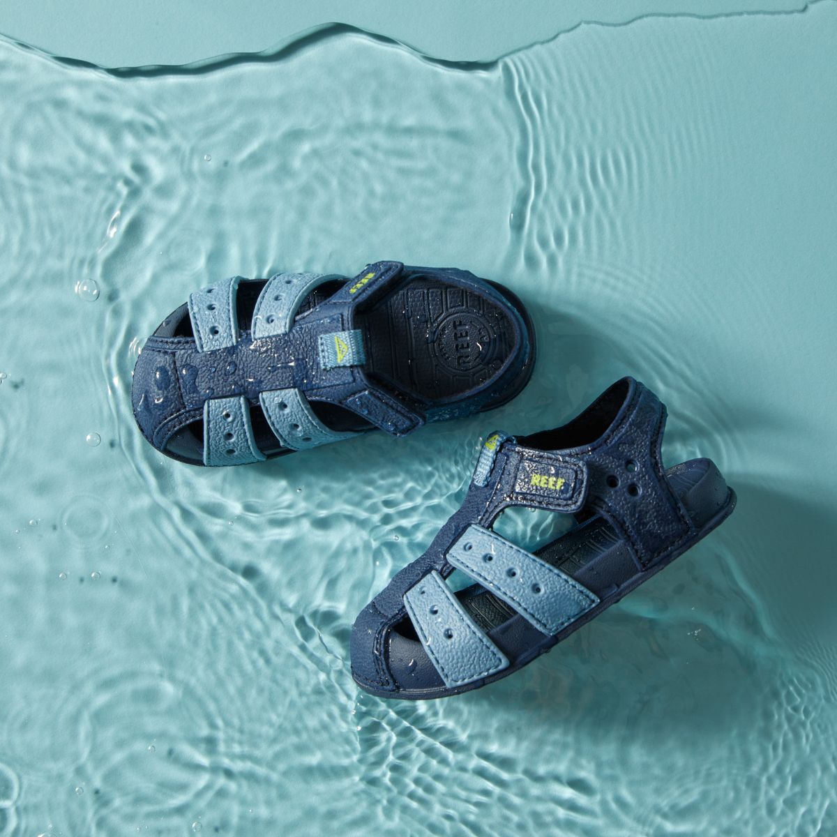 Reef Little Water Beachy Grey Ocean Lime סנדלי תינוקות
