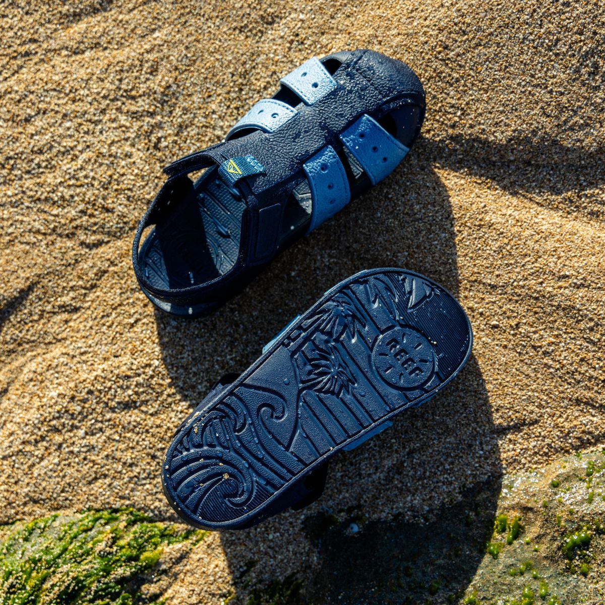 Reef Little Water Beachy Grey Ocean Lime סנדלי תינוקות