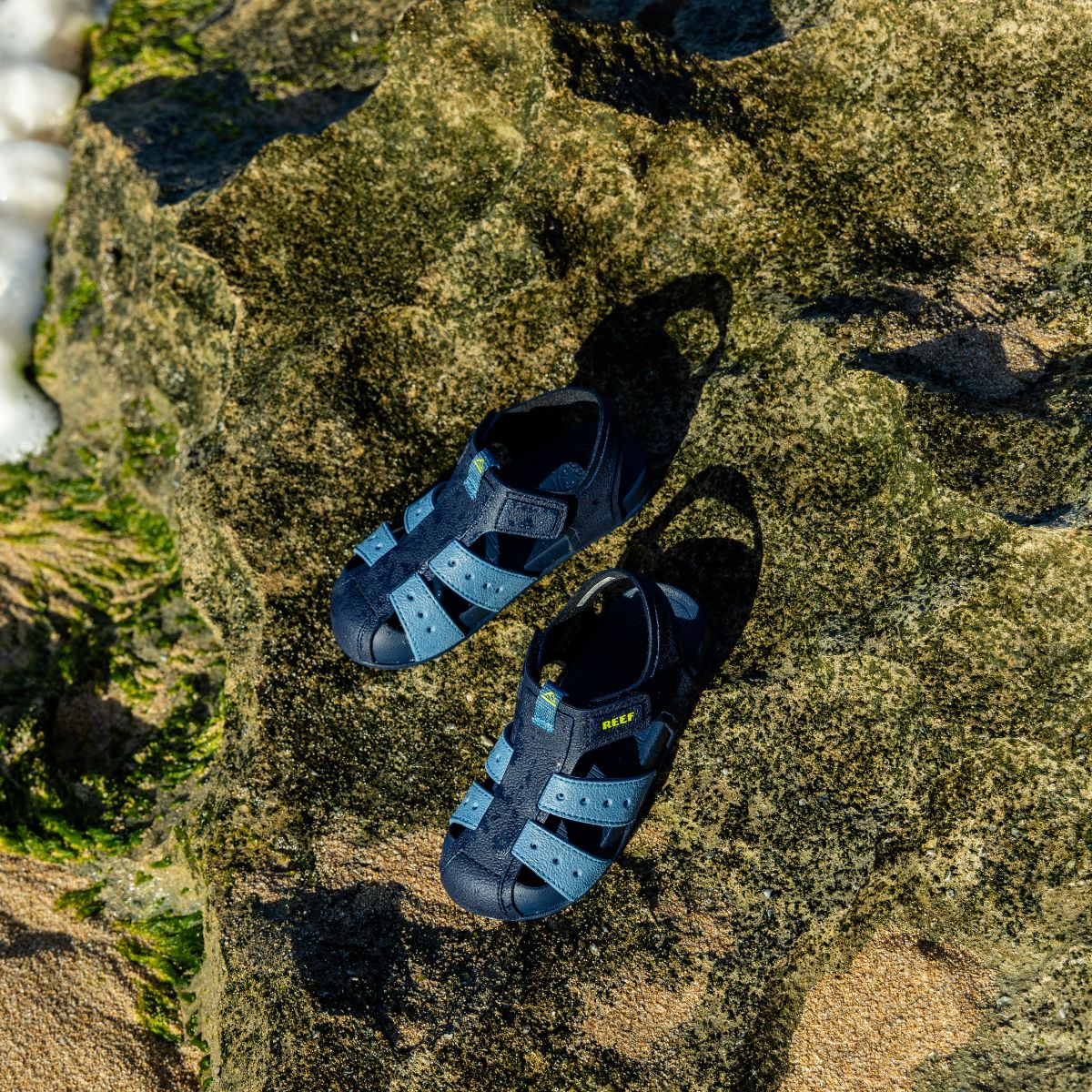 Reef Little Water Beachy Grey Ocean Lime סנדלי תינוקות
