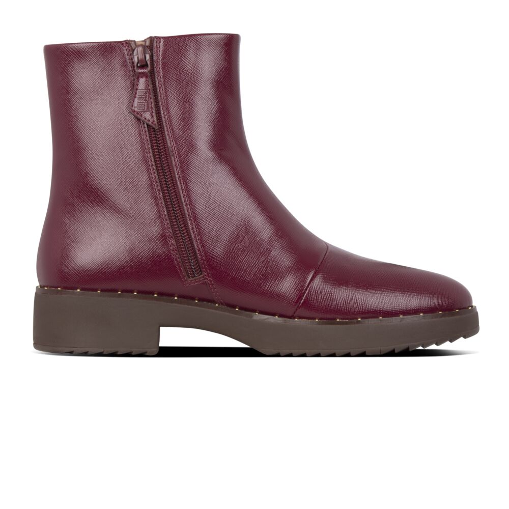 Fit Flop Mari Safferano Ankle Boots Lingonberry מגפי נשים