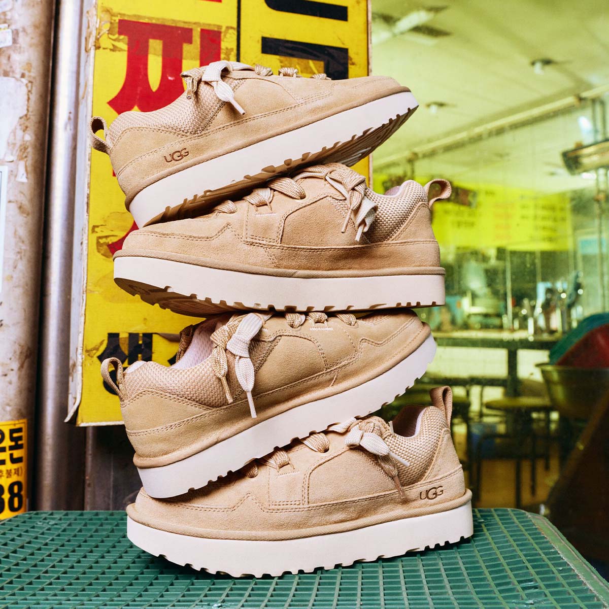 UGG Women's Lo Lowmel Mustard Seed סניקרס לואמל חרדל לנשים