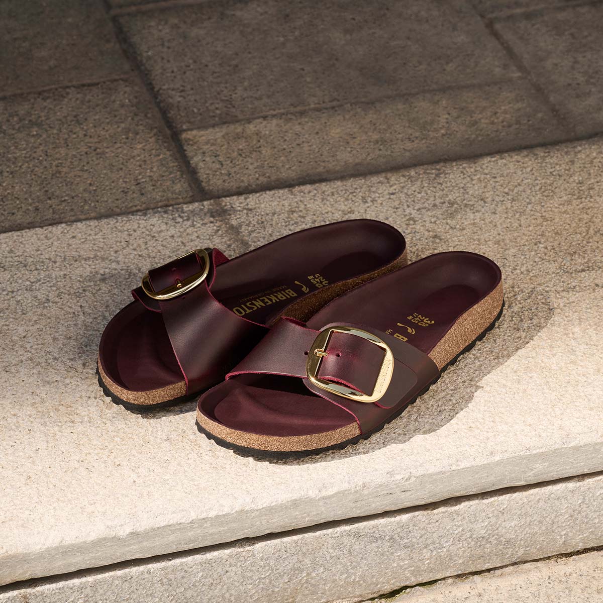 Birkenstock Madrid Big Buckle Zinfandel כפכפי מדריד אבזם זיפנדל
