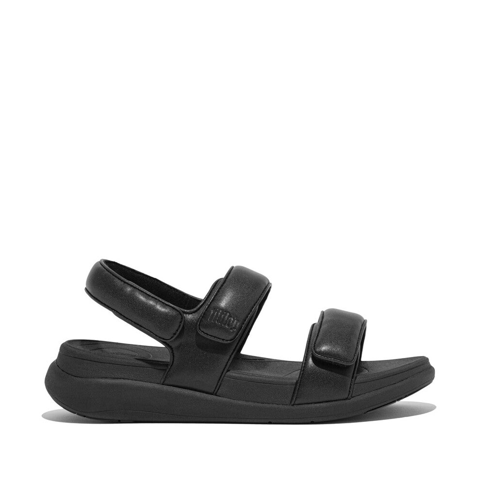 Fit Flop F-Mode Go Adjustable Flatform Back Strap Sandals All Black פ-מוד גו בקסטרפ שחור