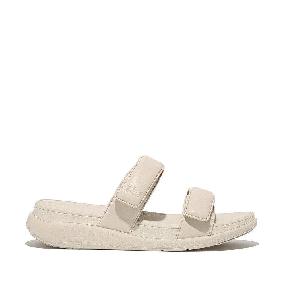 Fit Flop F-Mode Go Adjustable Flatform Two-Bar Slides Paris Beige כפכפי נשים פיט פלופ