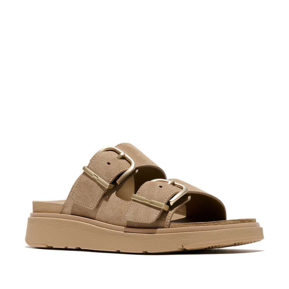 Fit Flop Gen FF 2 Bar Buckle Slide Cappuccino כפכפי פיטפלופ לנשים