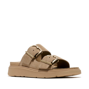 Fit Flop Gen FF 2 Bar Buckle Slide Cappuccino כפכפי פיטפלופ לנשים