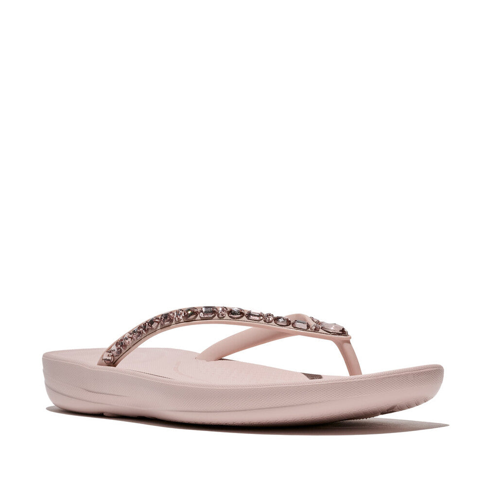 Fit Flop Iqushion Multi Tone Crystal Adornment All Nude Rose כפכפי פיטפלופ לנשים