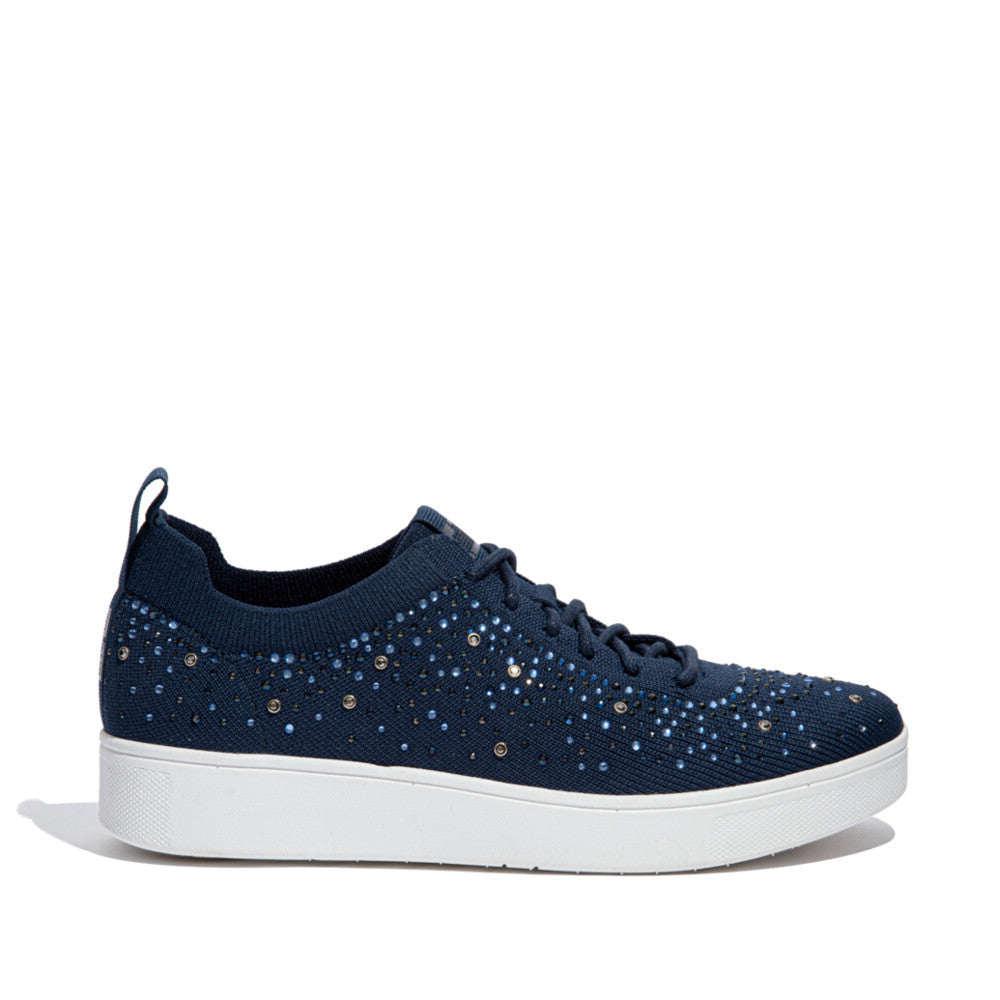 Fit Flop Rally Ombre Crystal Knit Sneakers Midnight Navy ראלי אומברה קריסטל סניקרס כחול